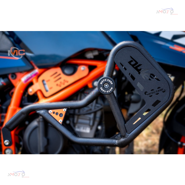 Crash Guard With Dual Sliders (black) For Ktm Duke 250/390 Gen-3